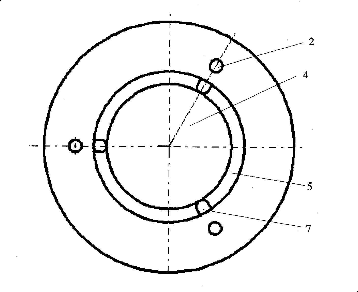 Gas/ solid two-phase composite gyration basic method and device