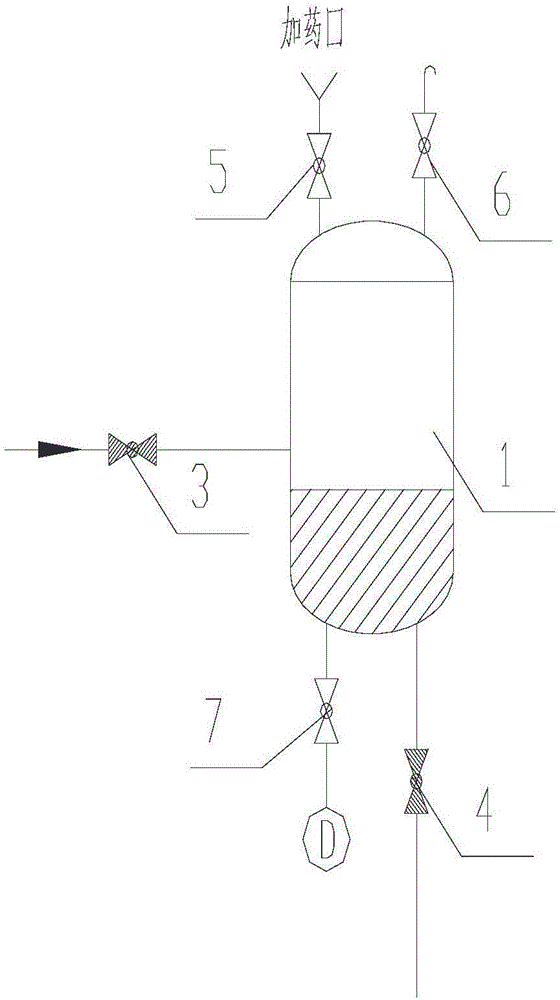 Tubular heating medium water heat exchange system chemical dosing device and control method thereof