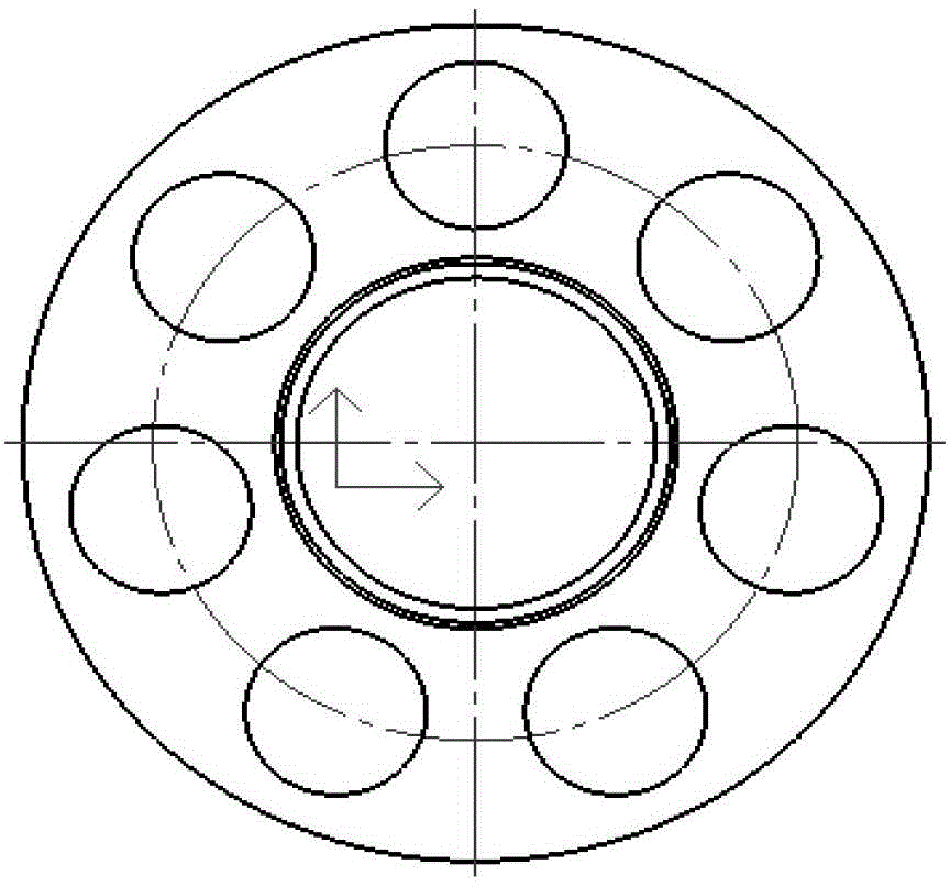 Diameter measuring tool of inner spherical section circle and measuring method