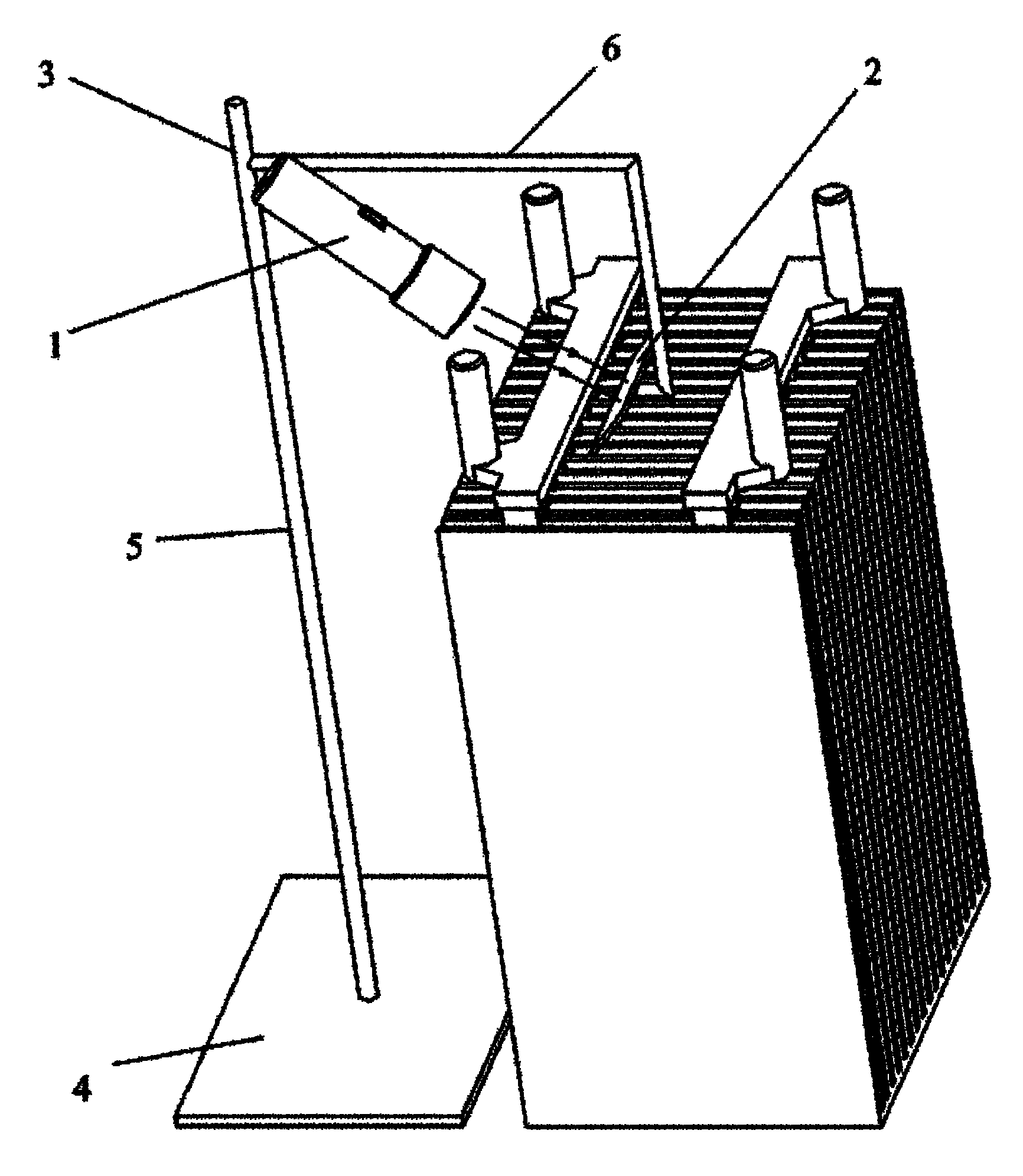 Device for checking insufficient solder and cold solder of storage battery