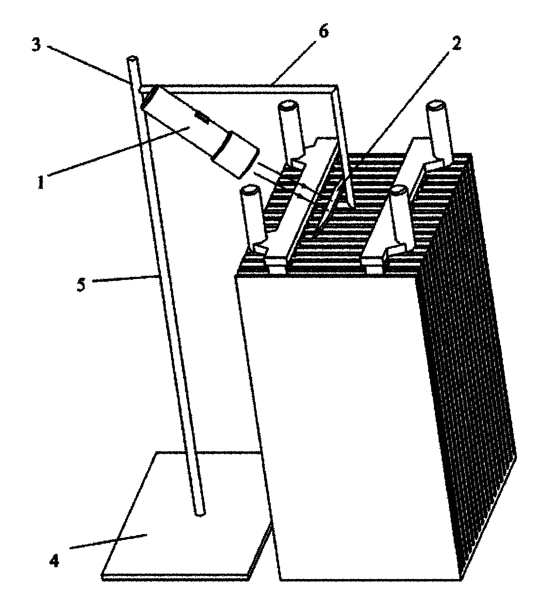 Device for checking insufficient solder and cold solder of storage battery