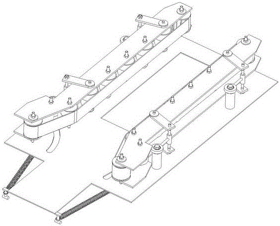 Conveying device of fully-automatic express carton packaging machine