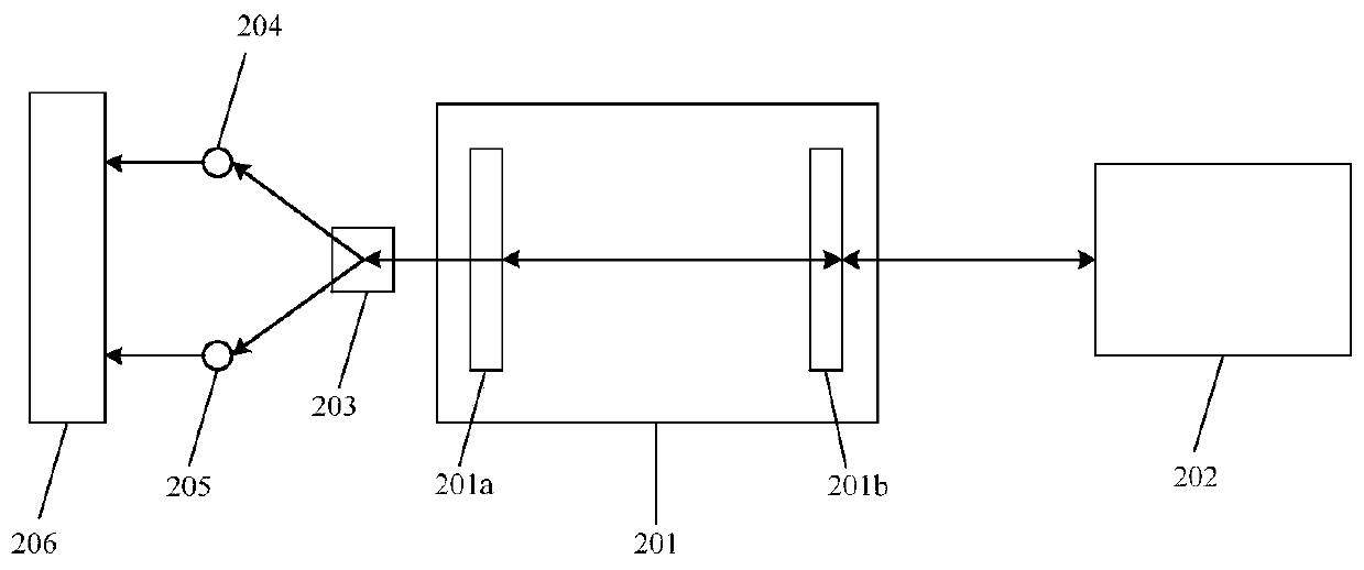 Displacement measuring device and method based on self-mixing holographic interference