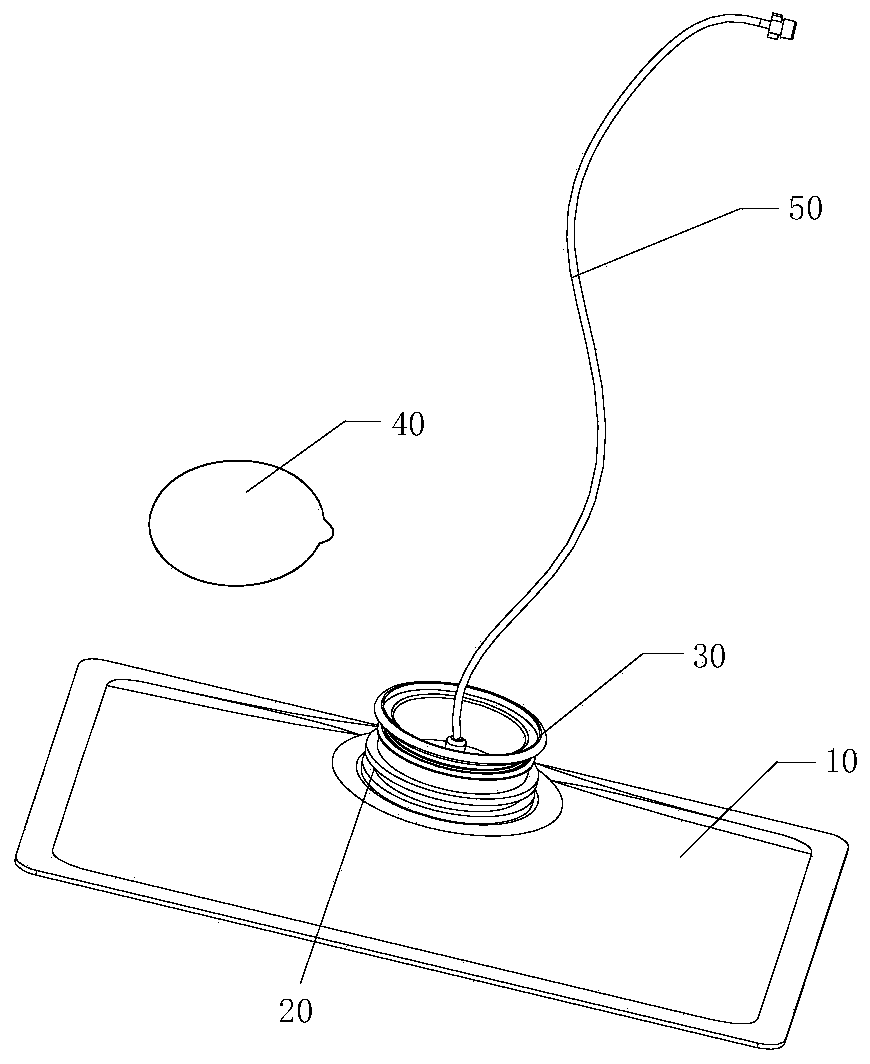 Disposable beer aseptic packaging bag and filling method