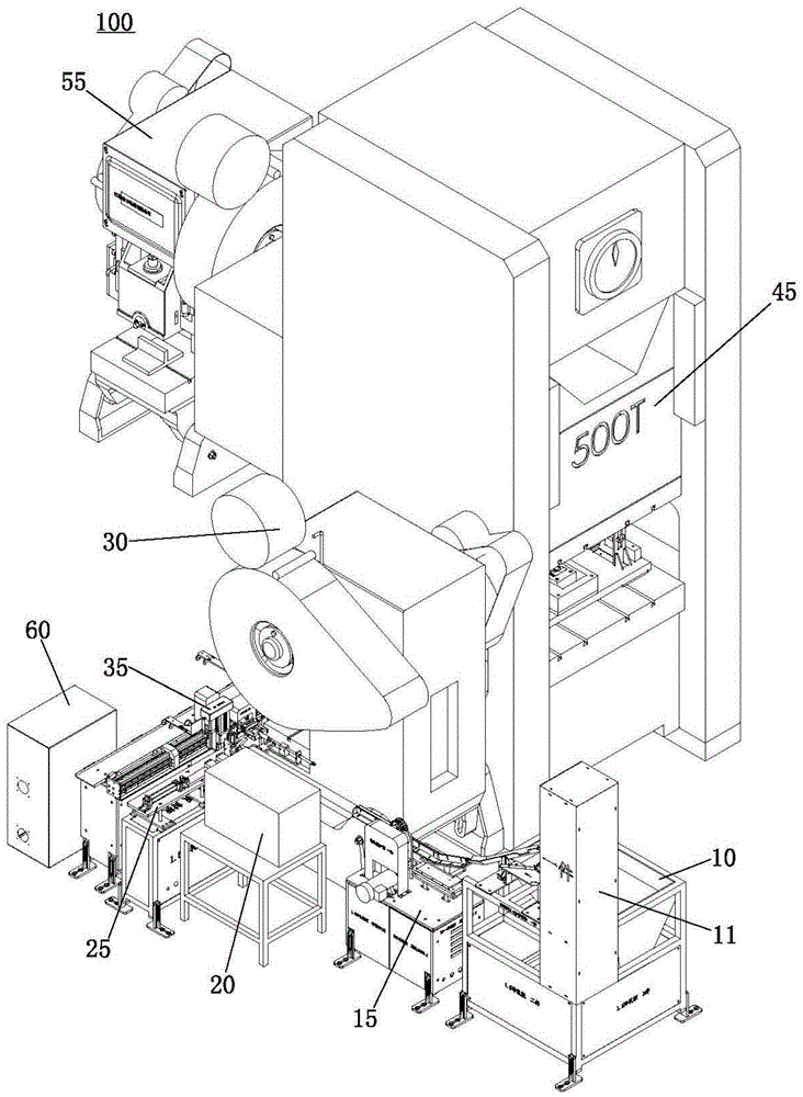 Fully automatic fastener forging manipulator production line