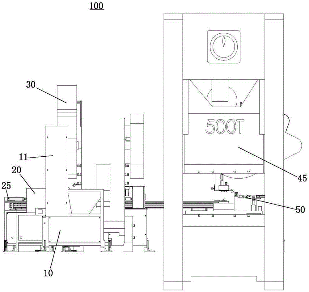 Fully automatic fastener forging manipulator production line