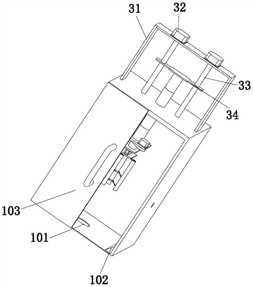 Surface paint spraying device for tubular hardware processing