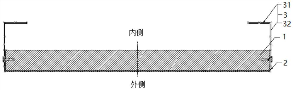 An anti-strike structure suitable for the exterior wall of a prefabricated building