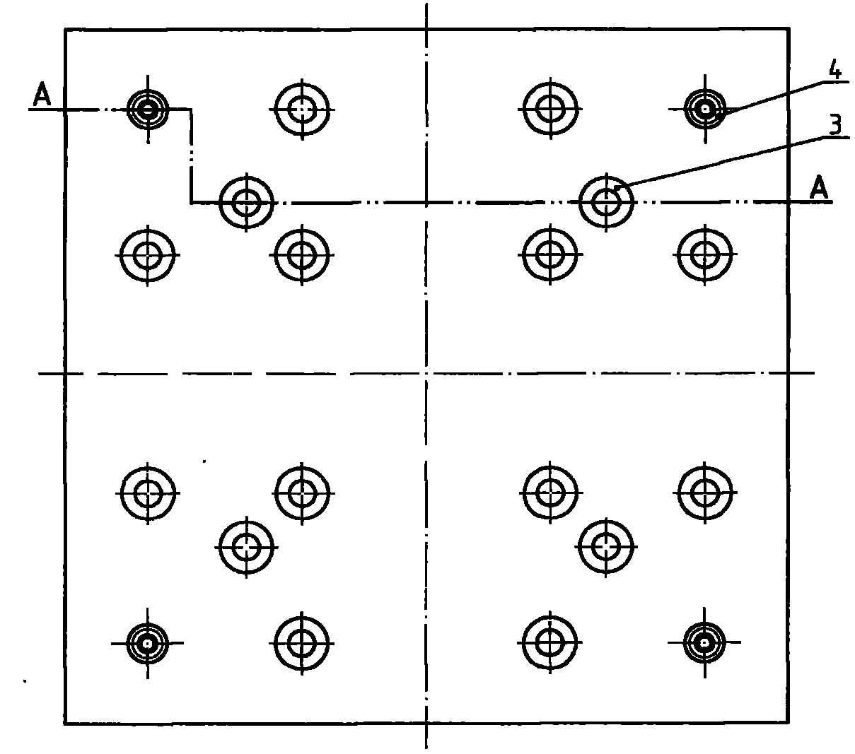 Heating plate mounting implement and using method