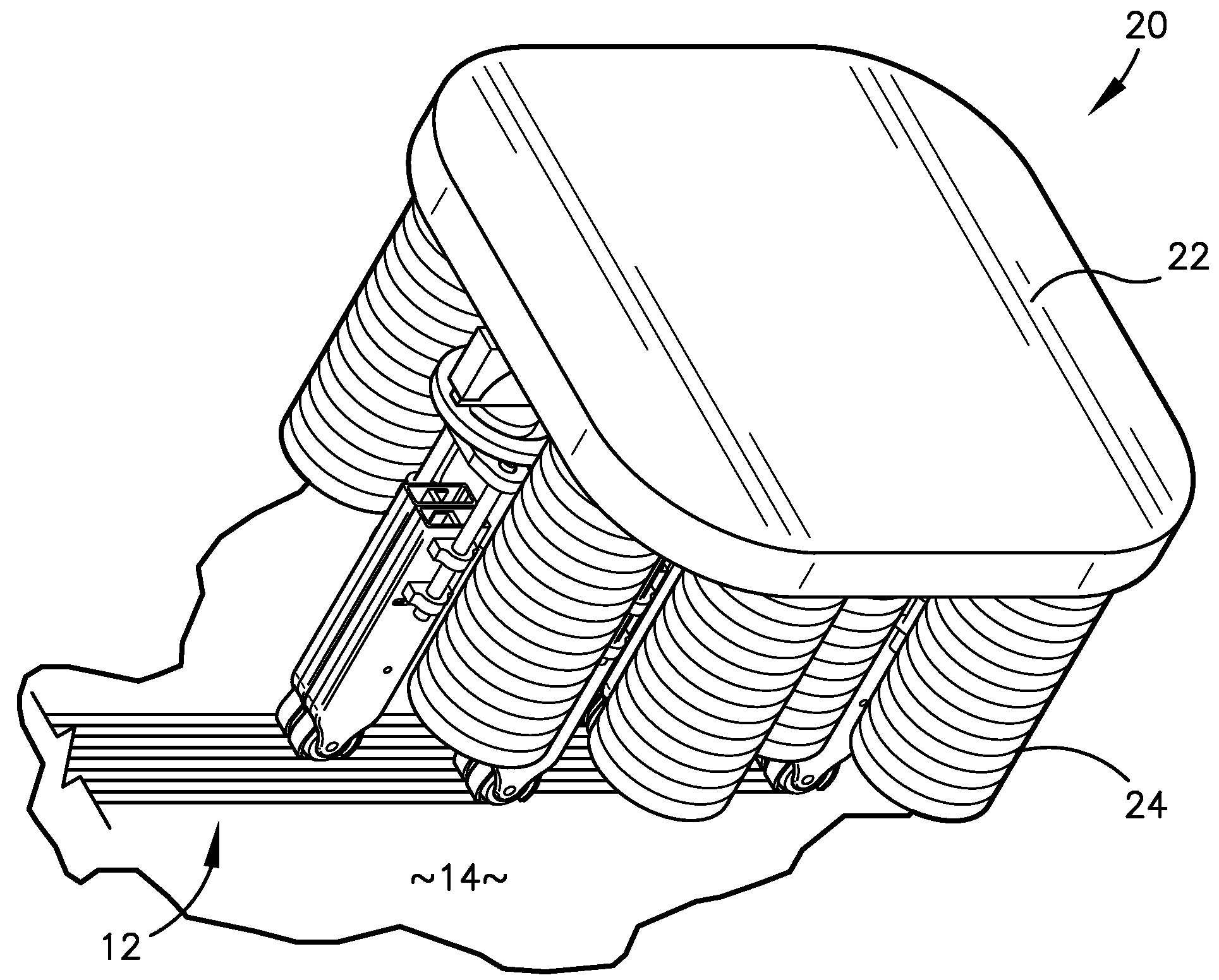 Material placement method and apparatus