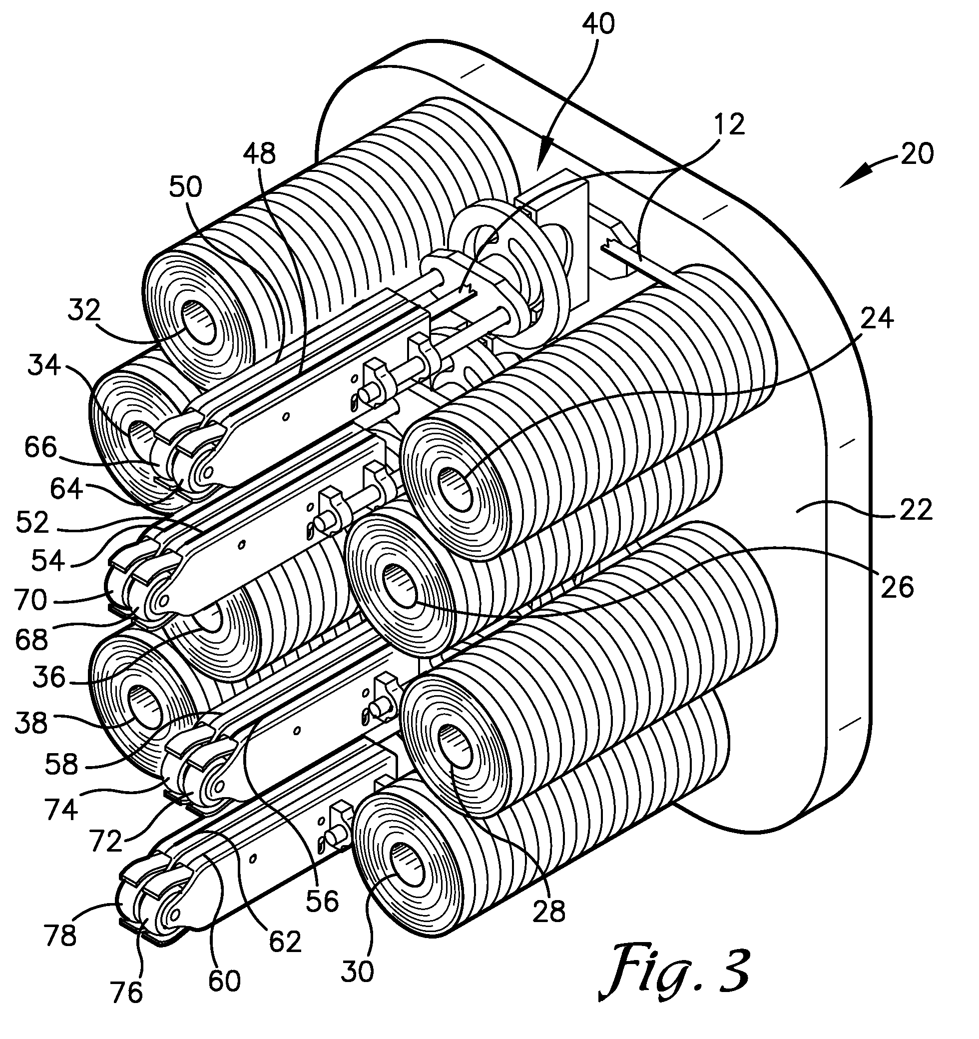 Material placement method and apparatus