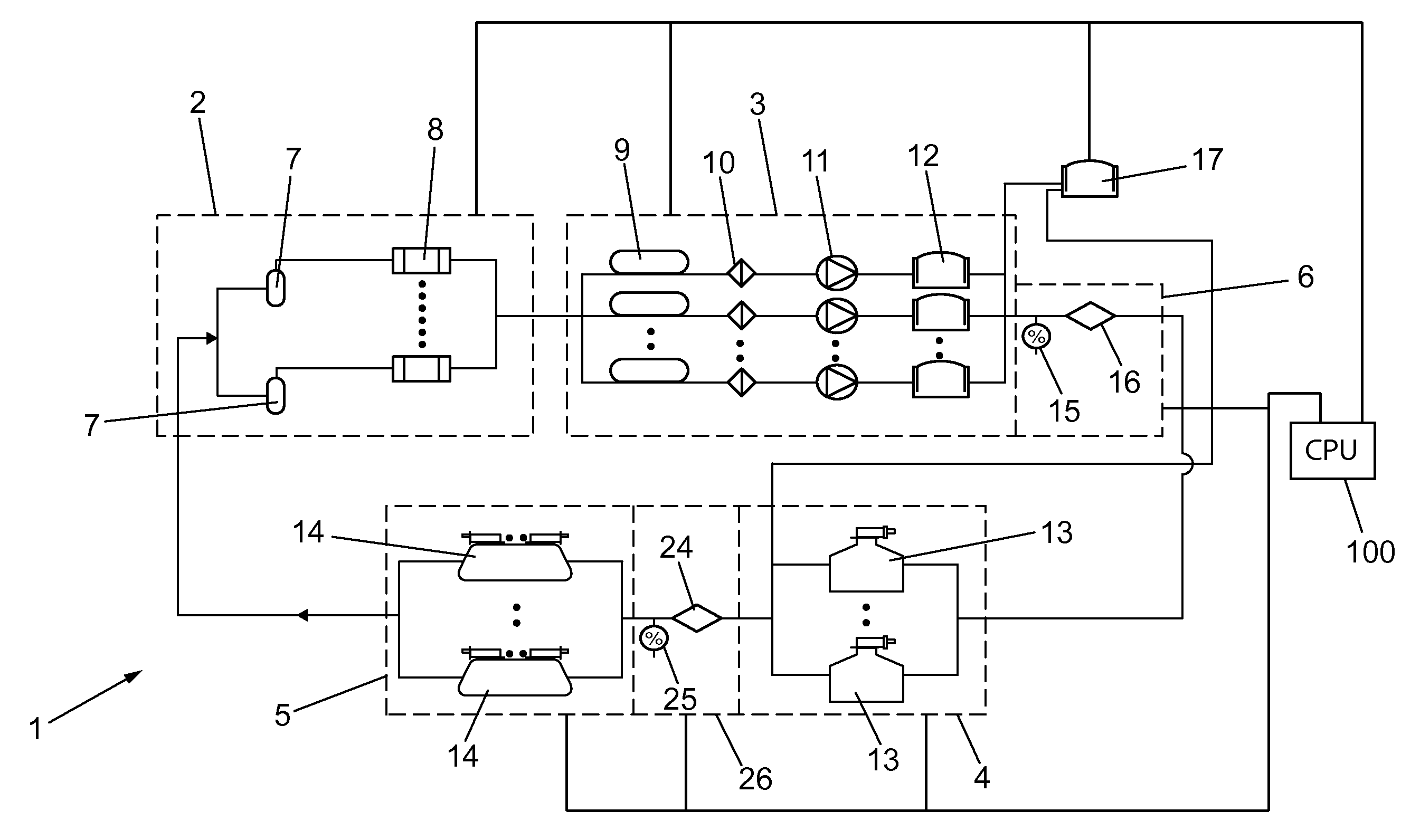 Helium-recovery plant