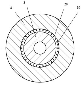 A die-casting device for superhard grinding wheel with ordered micro-groove structure