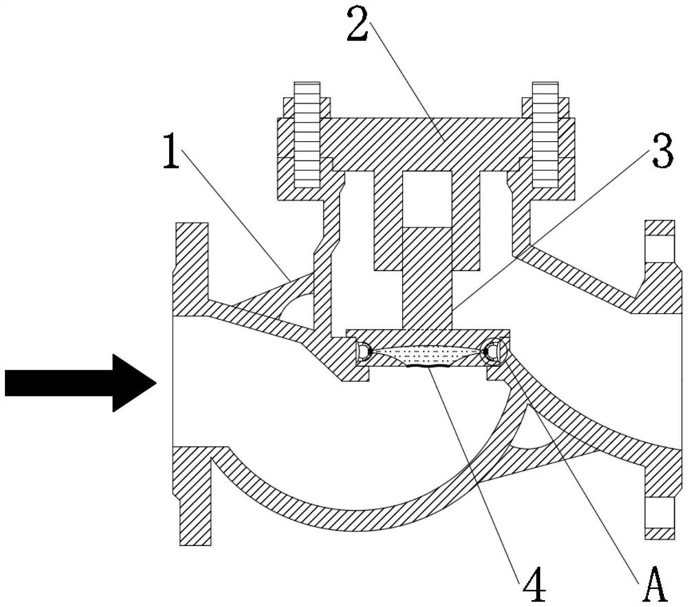 Anti-backflow type novel check valve