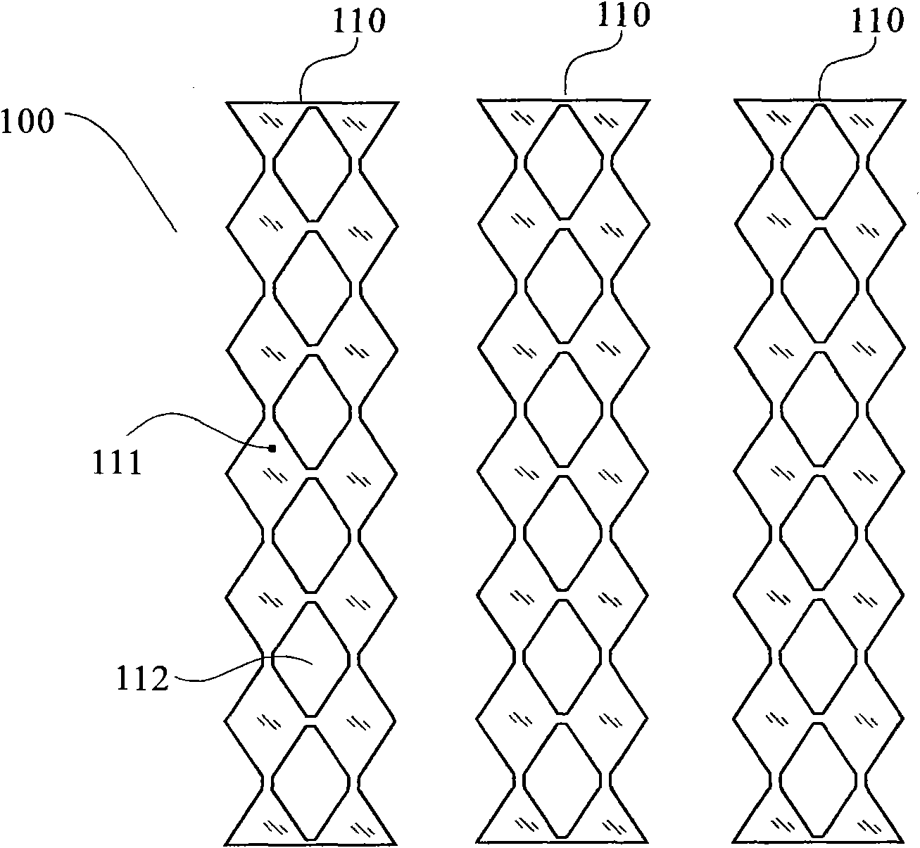 Capacitive touch screen with mesh-like electrodes