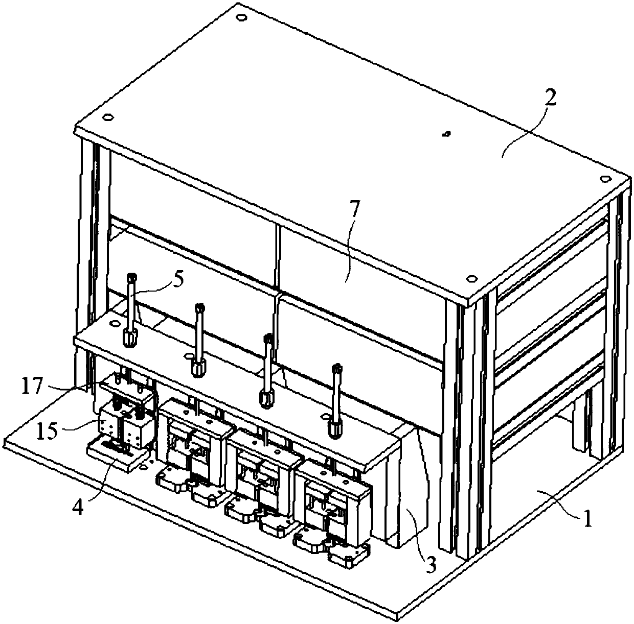 Automatic impedance test device for fingerprint chip