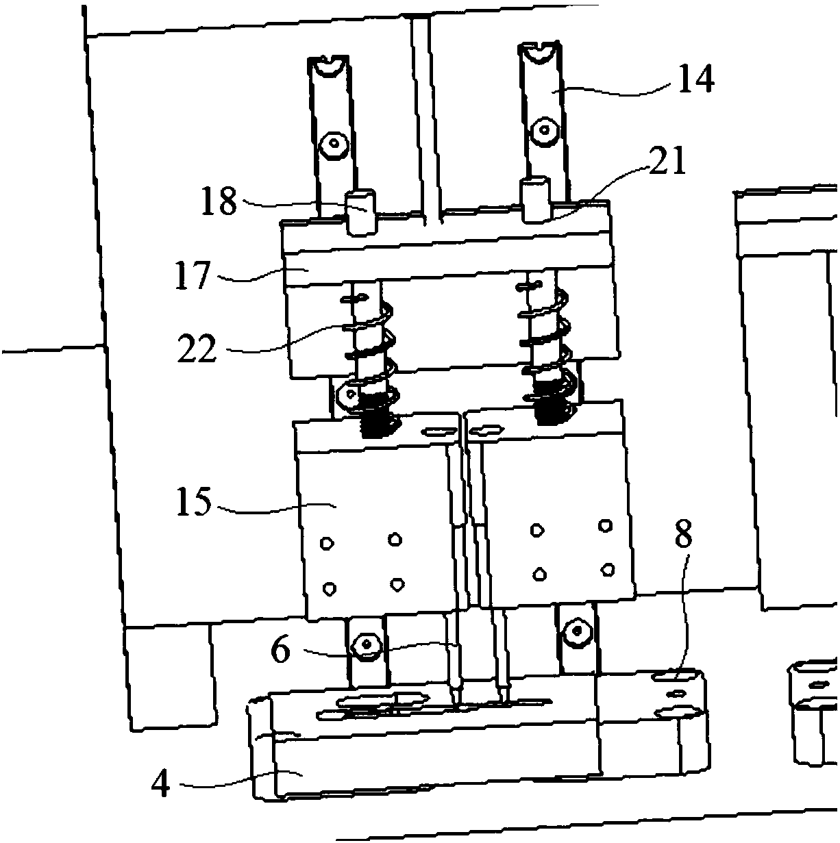 Automatic impedance test device for fingerprint chip