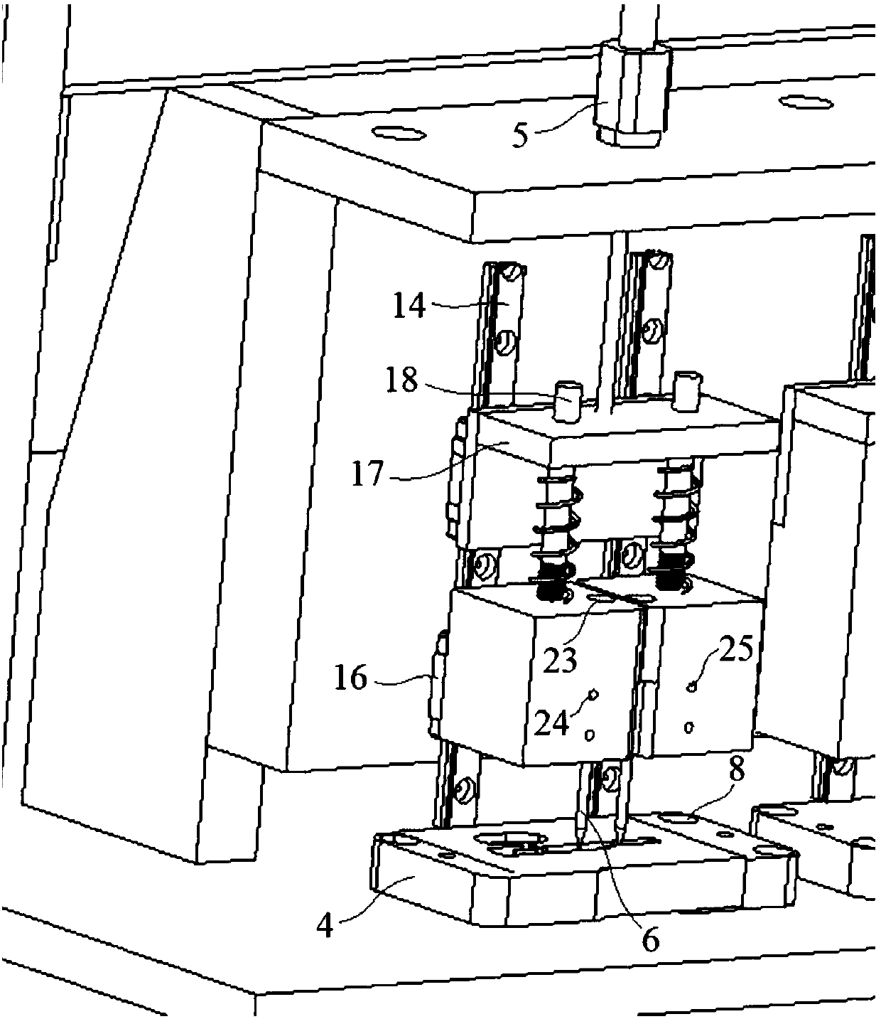 Automatic impedance test device for fingerprint chip