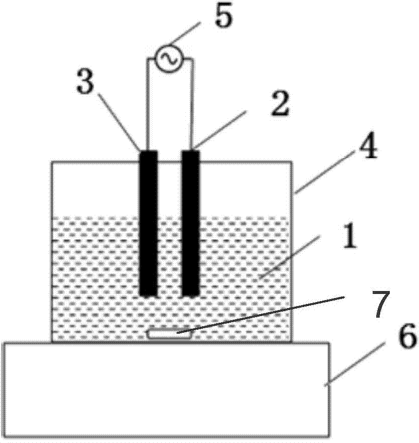 Micro-plasma arc discharge catalyzed water treatment method utilizing alternating-current power source