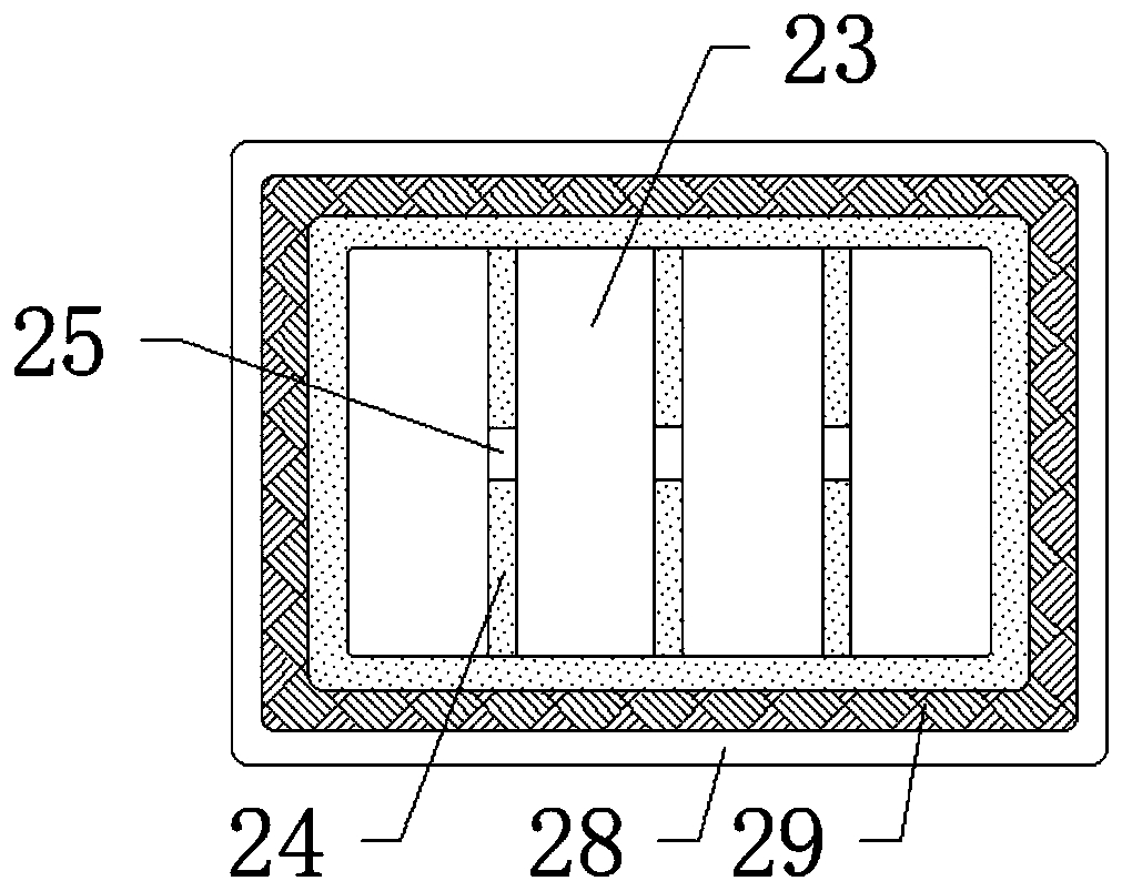 Cold compressing device for hepatic pathological treatment in hospital