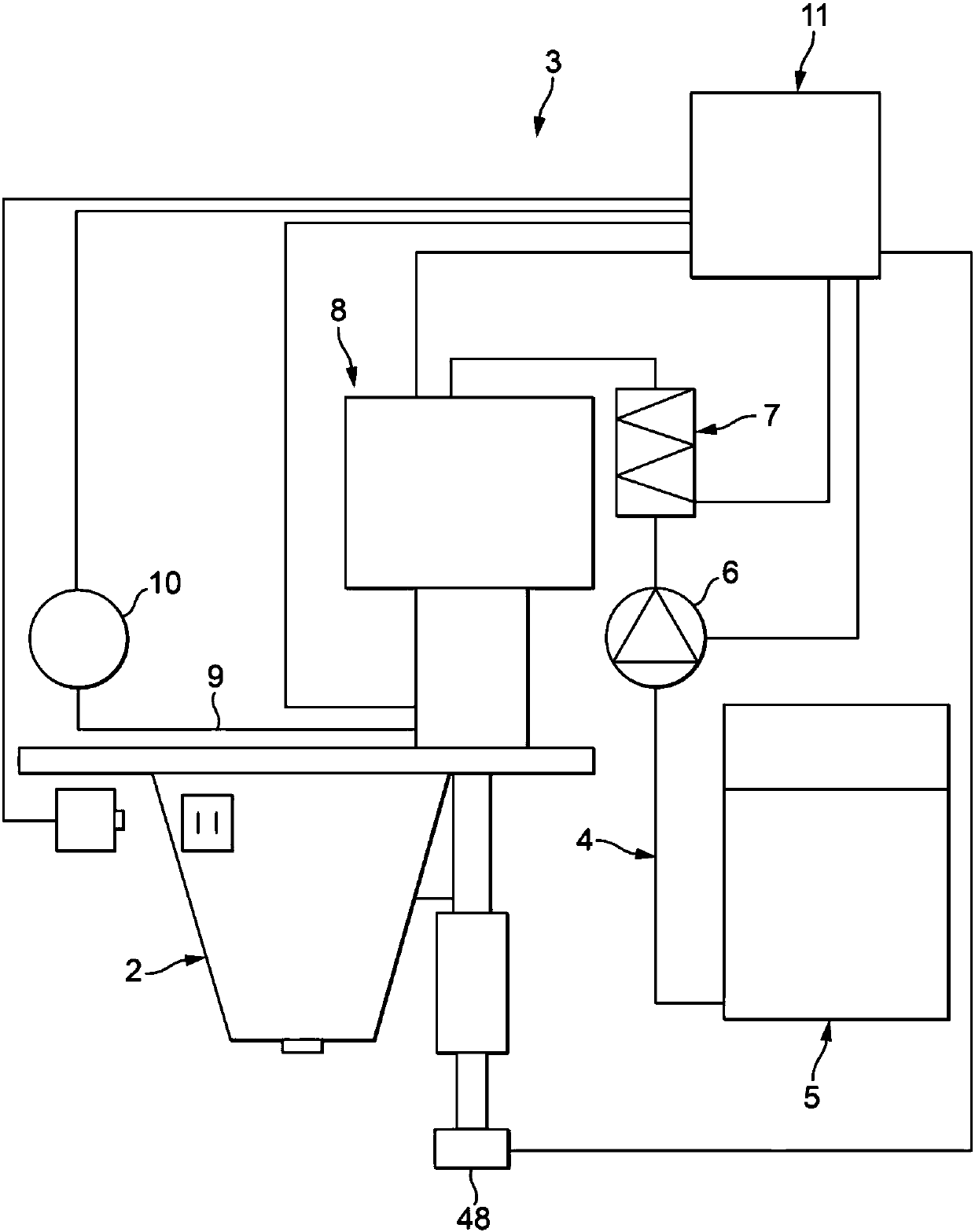 Apparatus and method for preparing a beverage from liquid supplied to a package by a machine