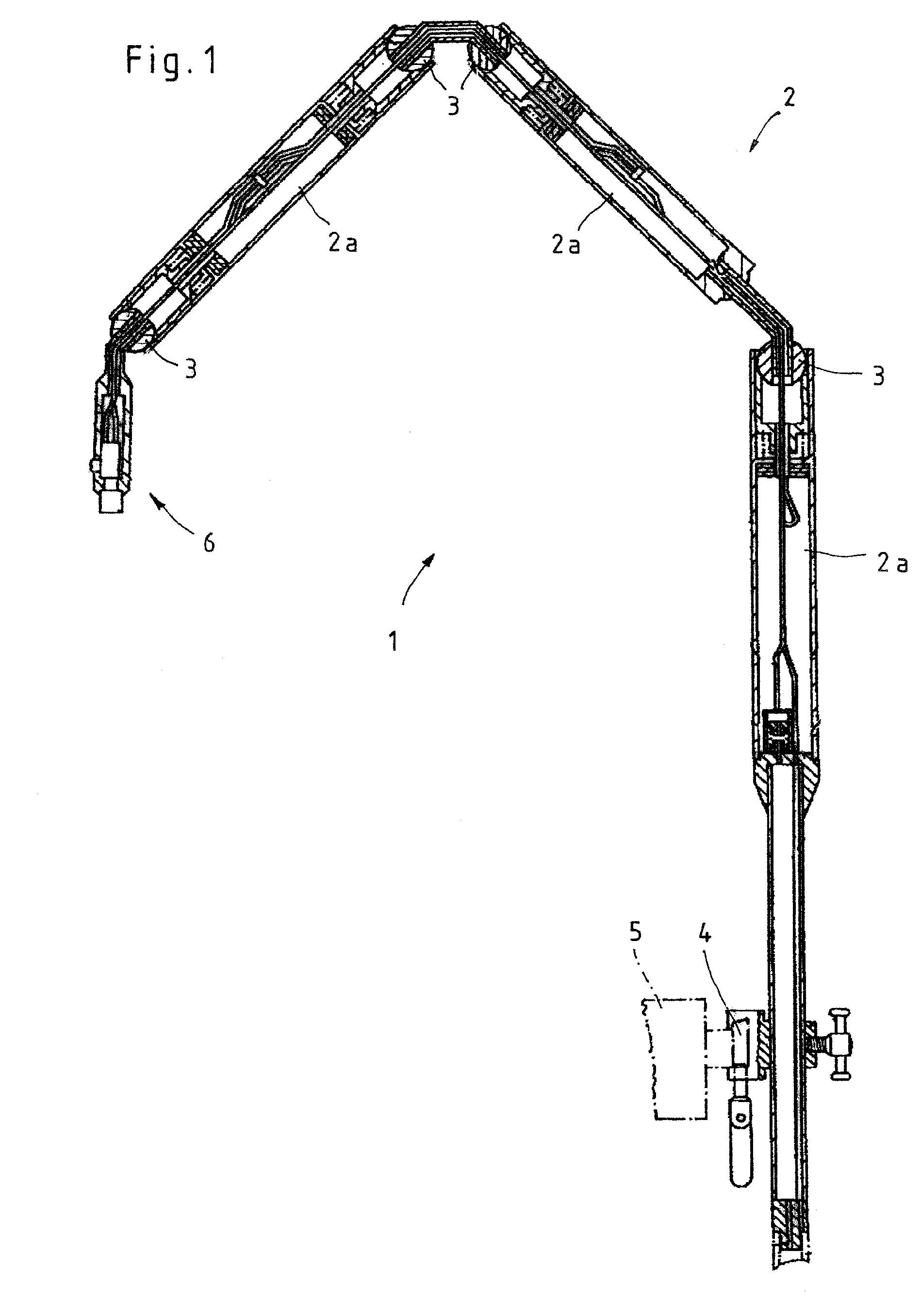 Holding device for medical purposes