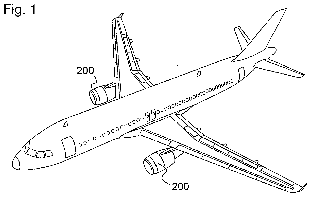 Strip-form acoustic material having an integrated flange, and internal wall of an aircraft air intake made with this material