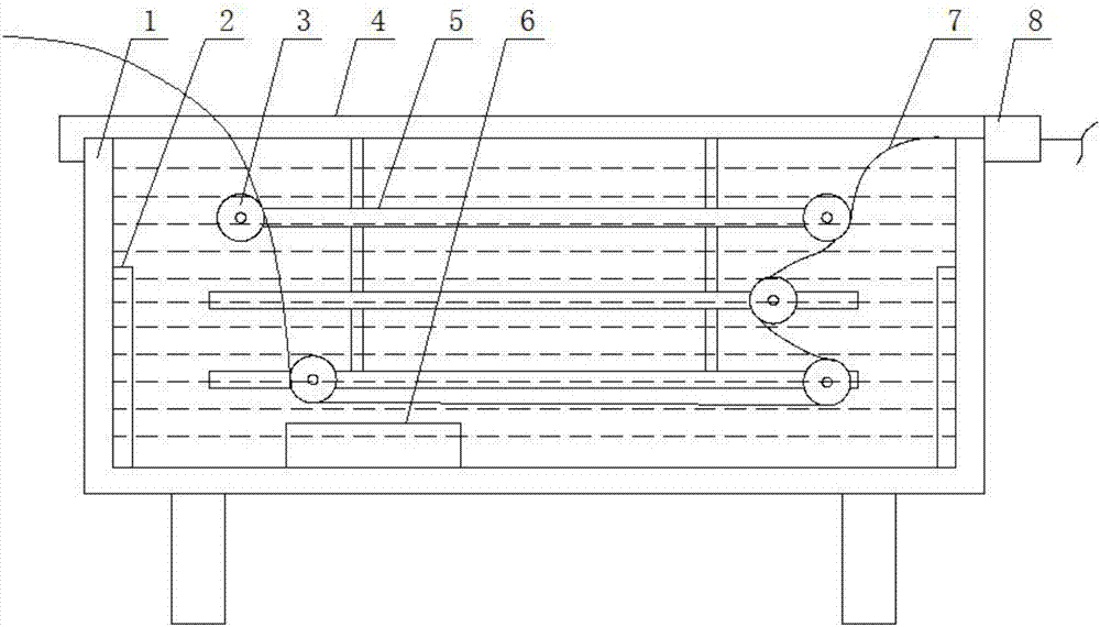 Powerful washing machine for outer sheath yarn of insulating cable