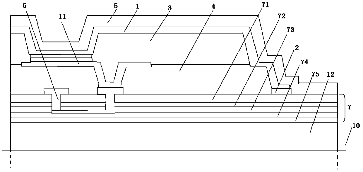 Array substrate, stretchable display panel and display device