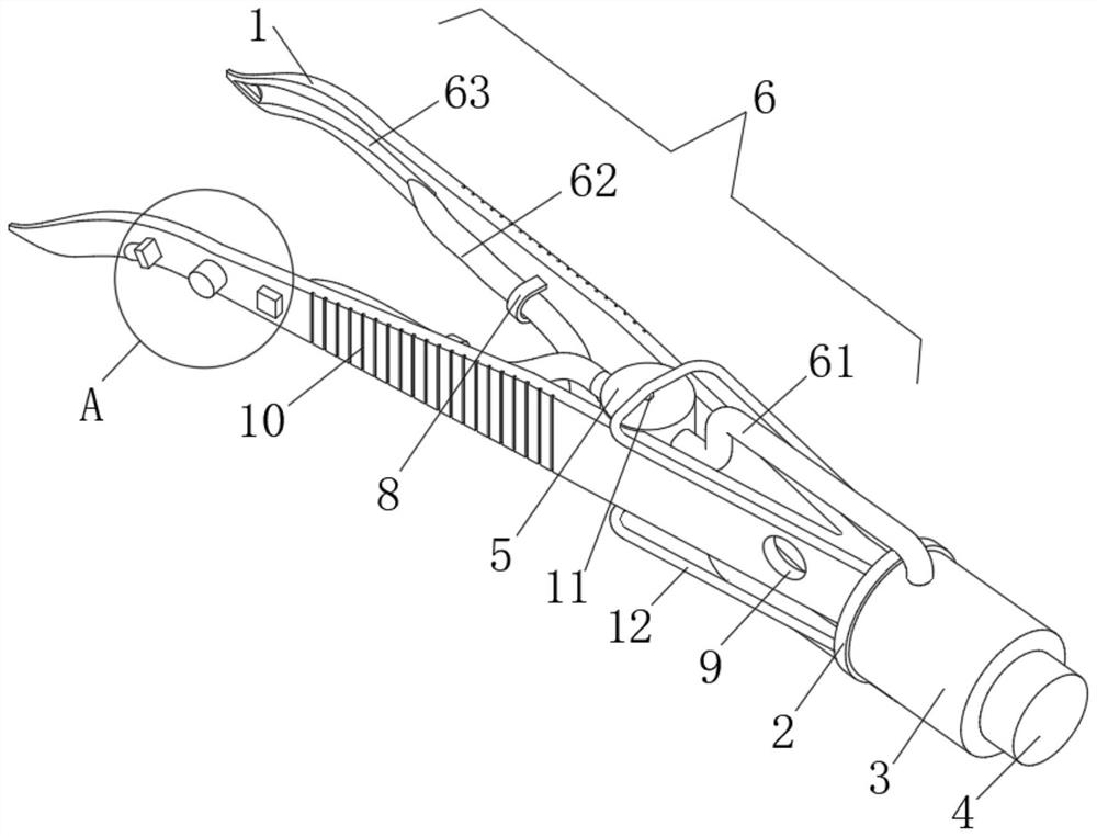 Special clinical foreign matter clamp for ophthalmology department