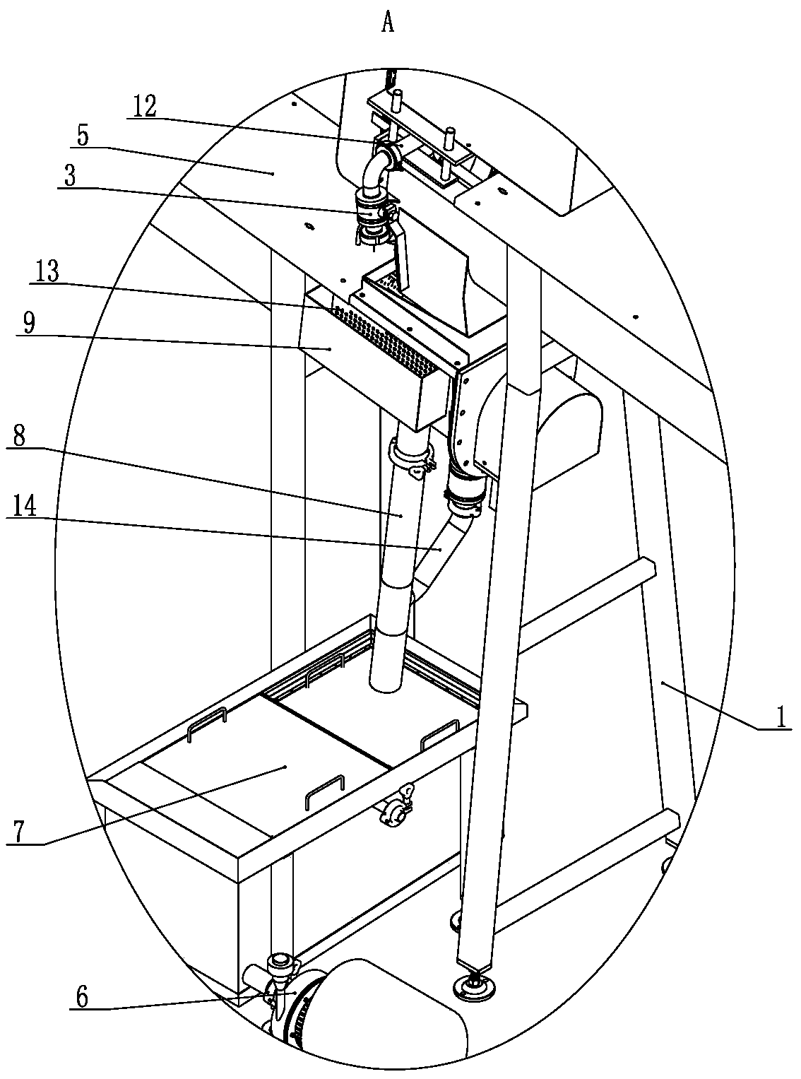 Countercurrent sugar washing machine