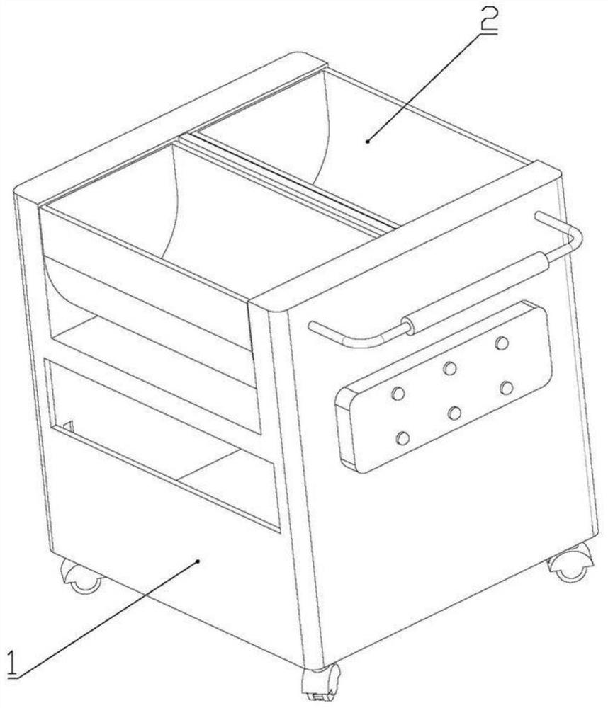 Medical waste classification management box for emergency department