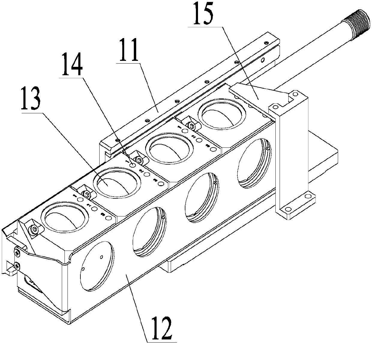 Fluorescence microscope light source and color filter module linkage device