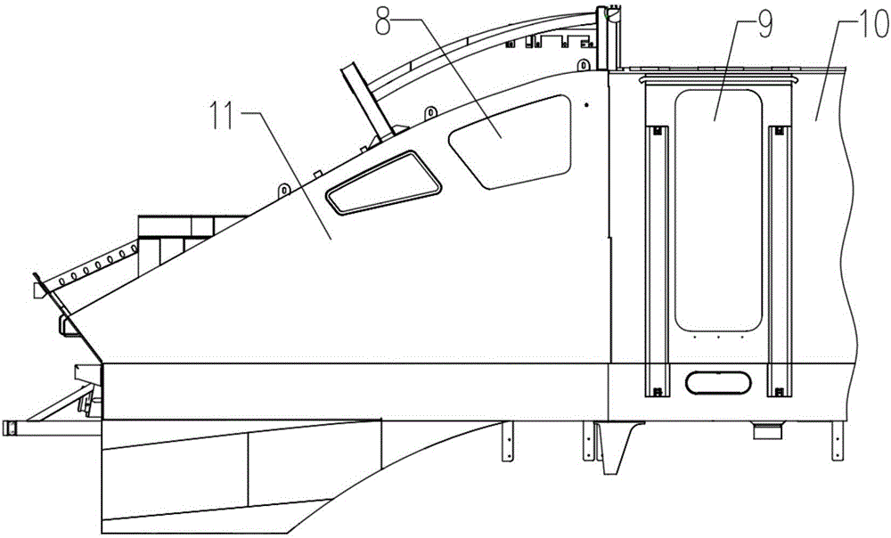 Locomotive and locomotive collision-proof structure for rail vehicle