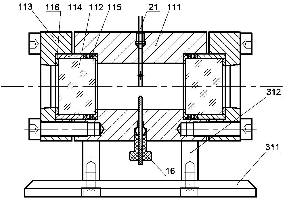 Interface tension measuring device and method by hanging drop or bubble blowing way under high pressure