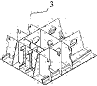 LNG (liquefied natural gas) liquid dome fragment same-mould manufacturing and staged folding method