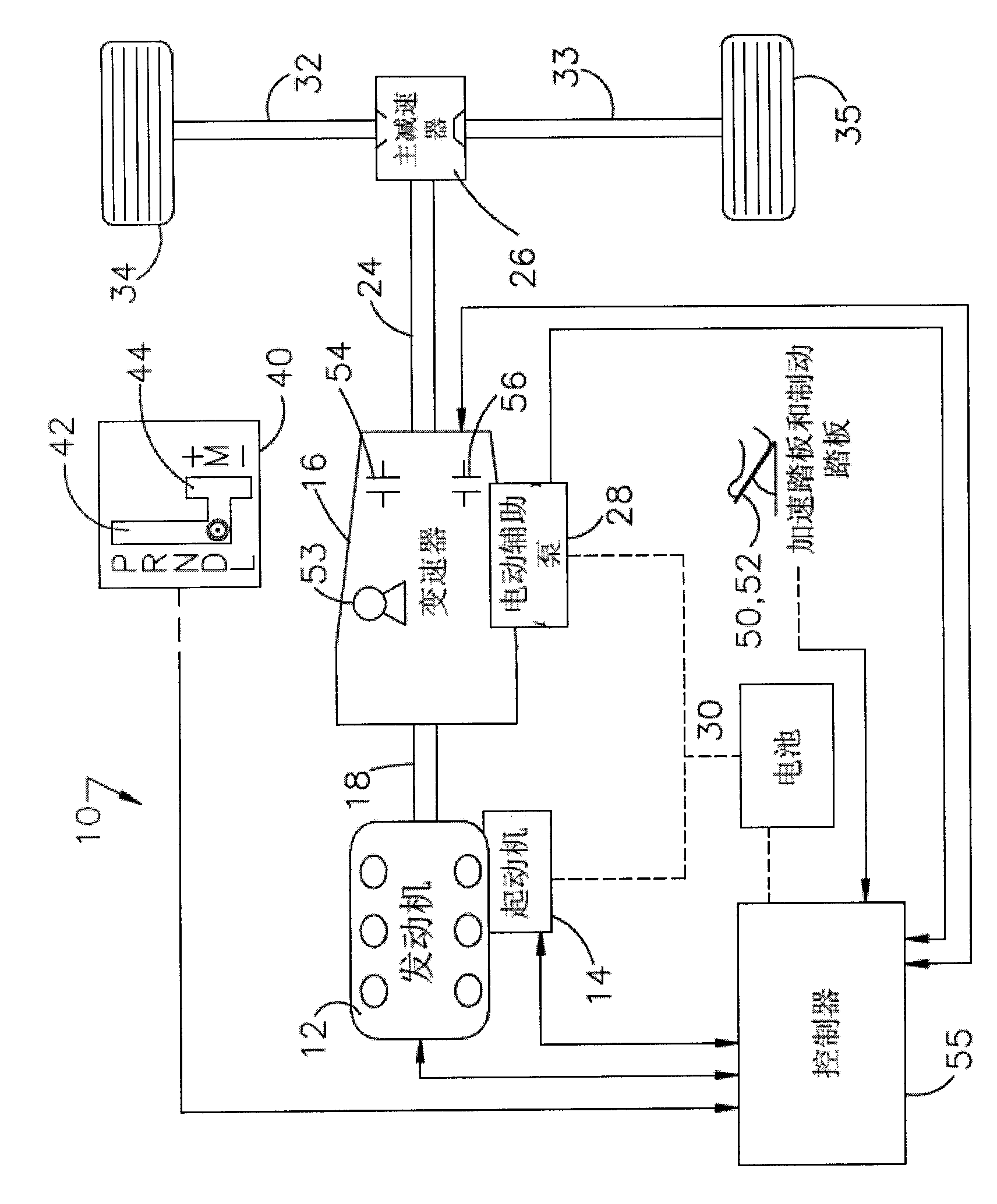 Hybrid electric powertrain