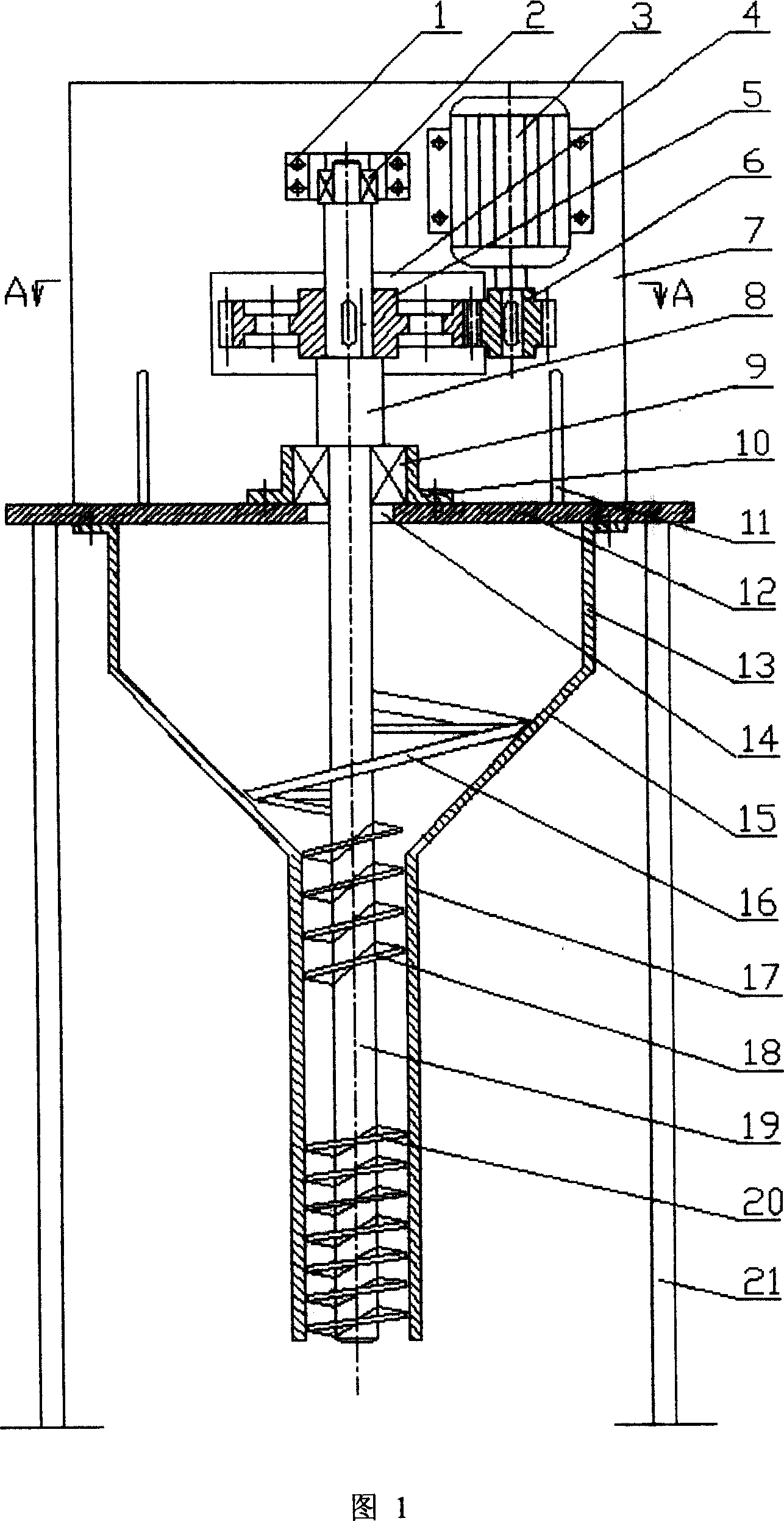 Pressurization trace quantity helix powder feeding equipment