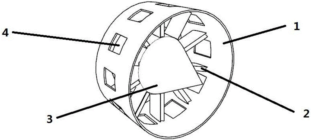 Afterburner with airflow channel designed in rectifying support plate