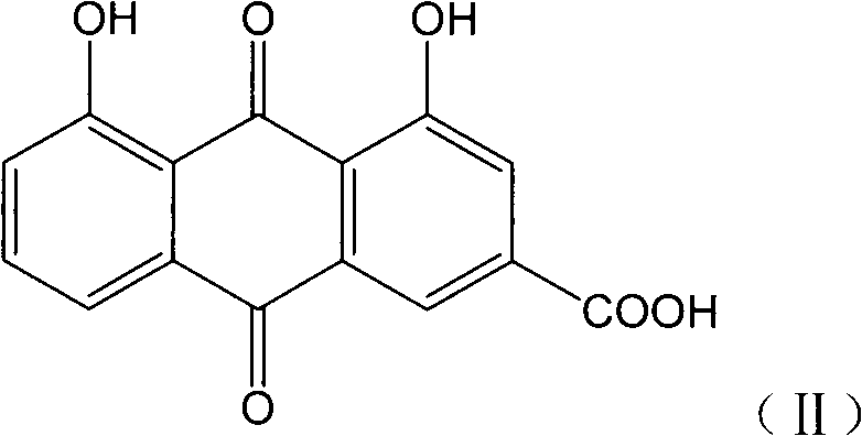 Rheinic acid berberine ion pair compound, preparation method and applications