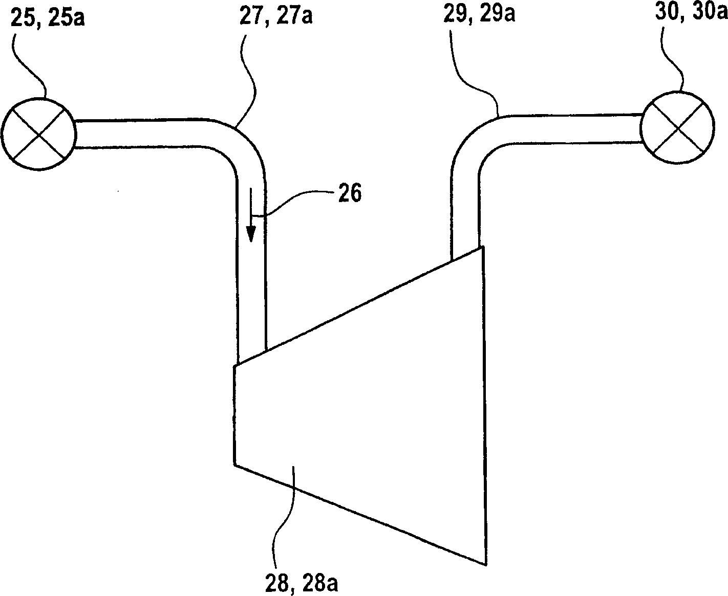 Fluid machinery with high pressure and lower pressure sectors