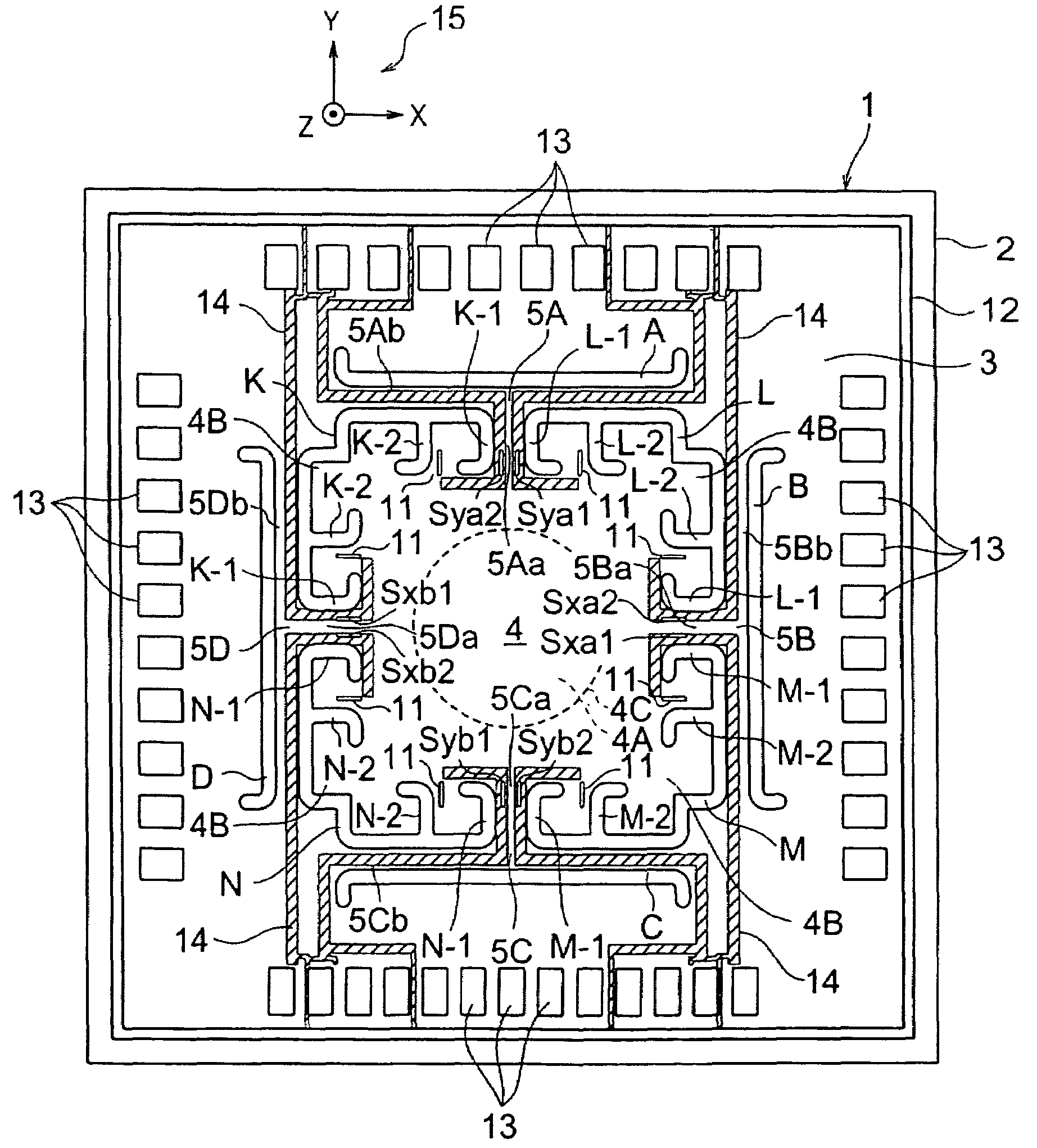 Force sensor chip