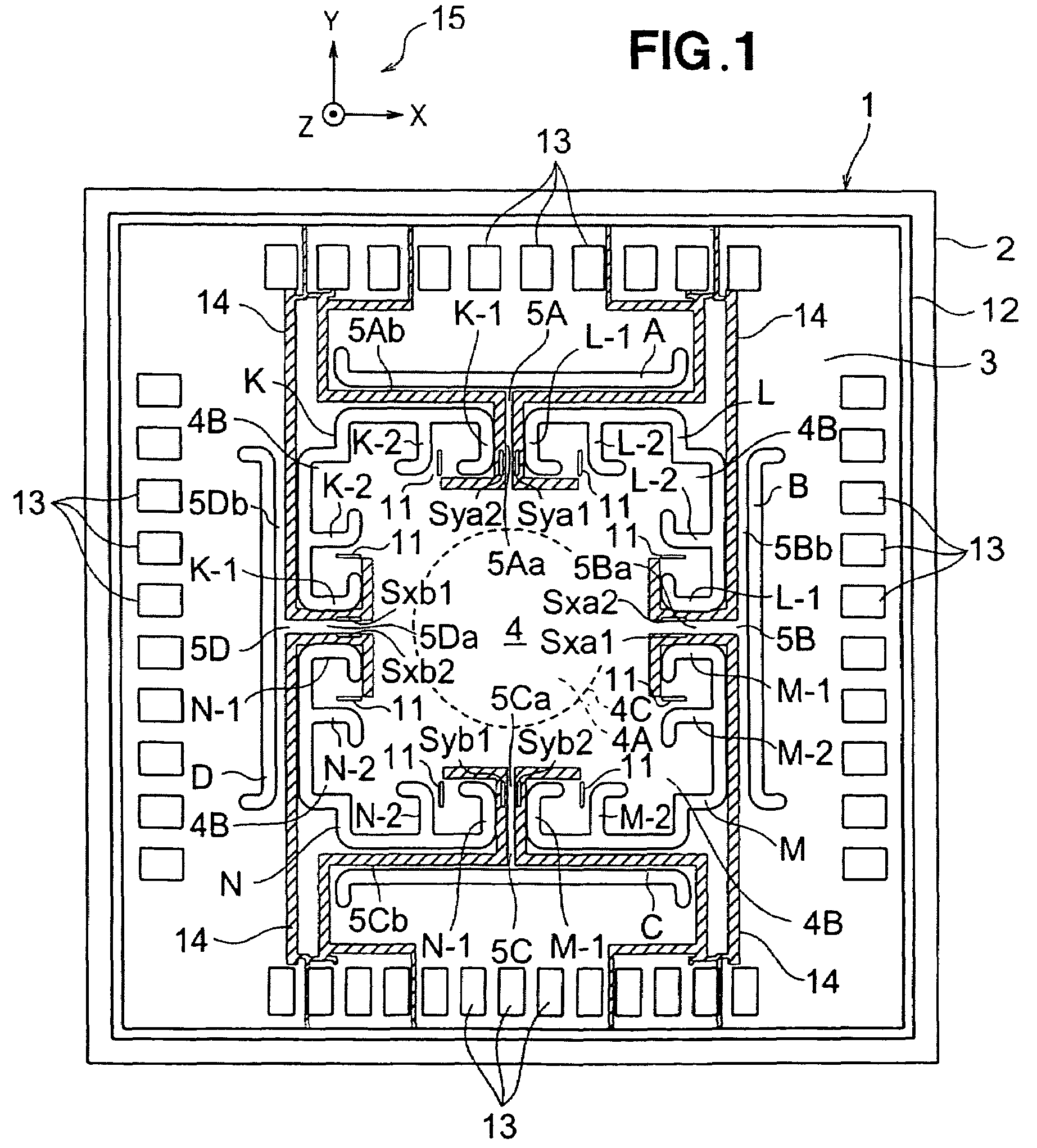 Force sensor chip