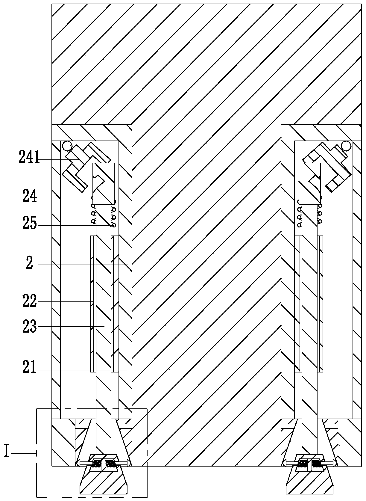 Fabricated building damping structure