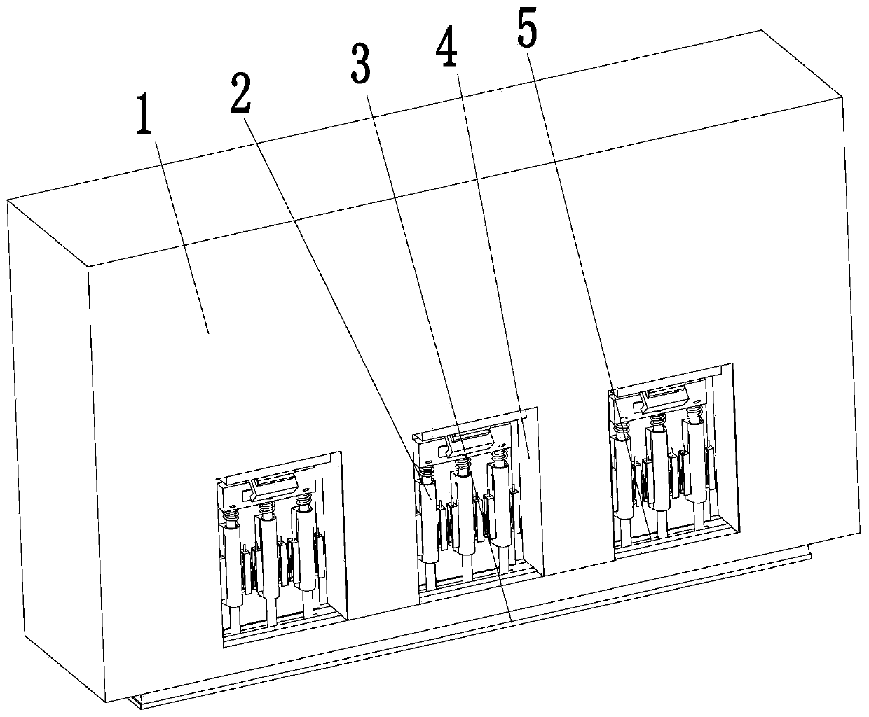 Fabricated building damping structure