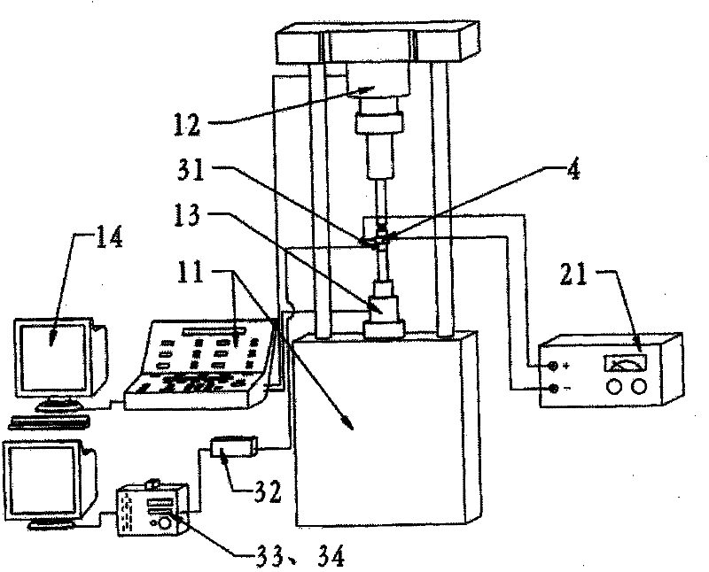 Test system and test method of multiphysics fatigue property