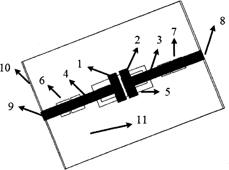 Ultra wide band bandpass filter based on ground defective grounding structure