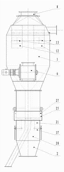 Thermal gas flow circulating type winnowed coal humidifying process for indirectly utilizing waste gas of coke oven flue