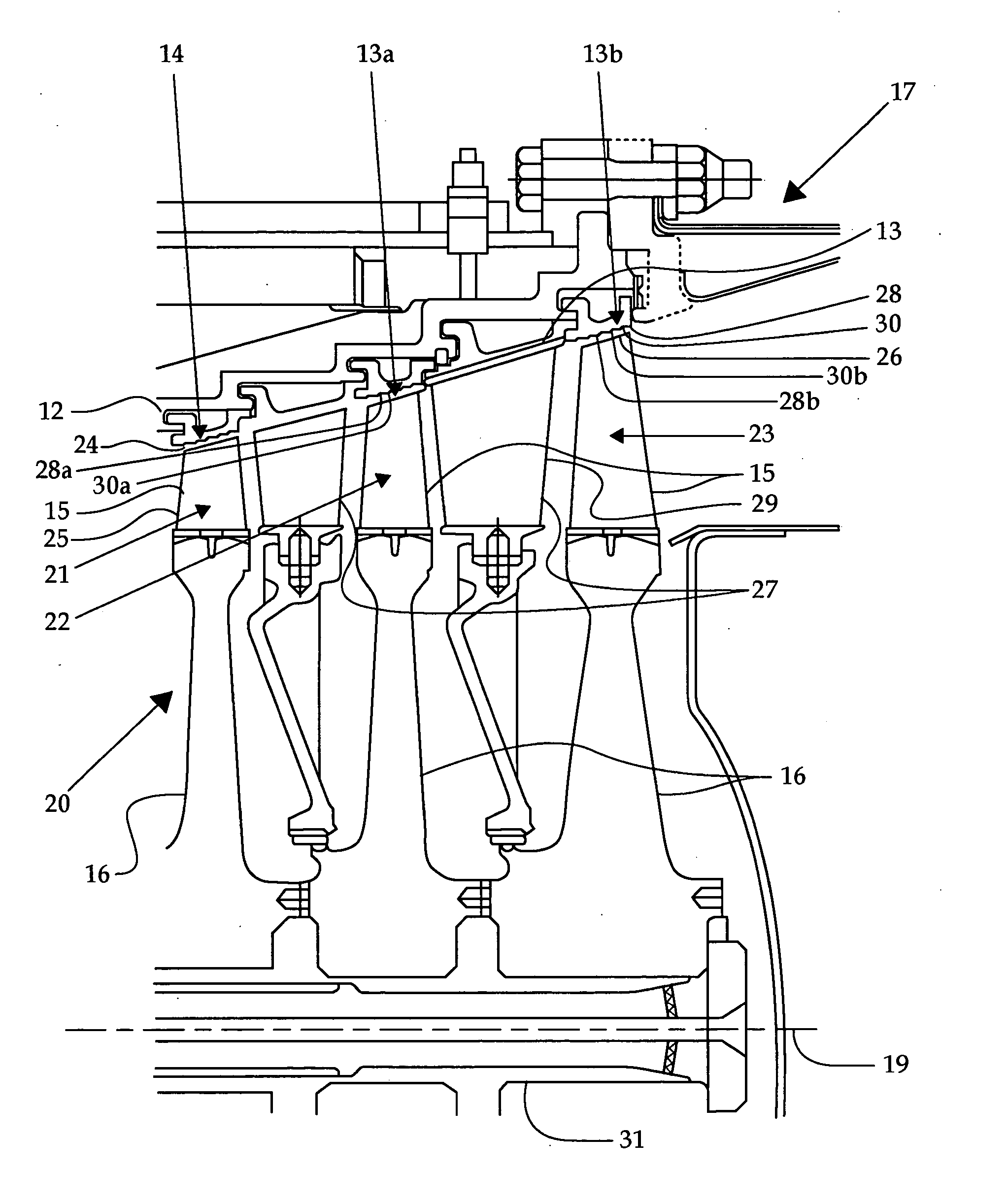 Low-mid turbine temperature abradable coating