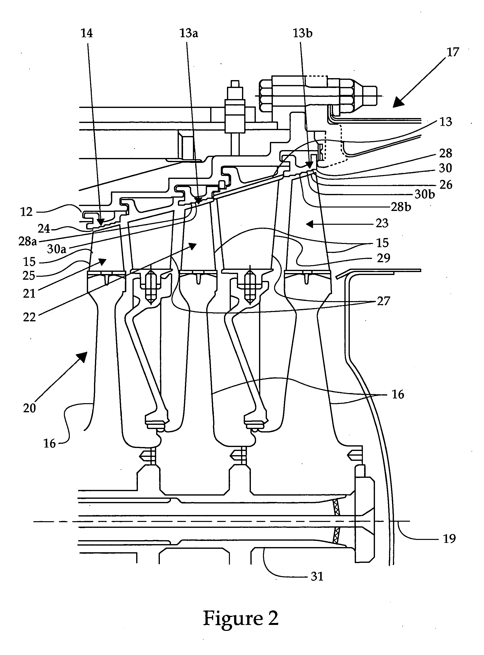 Low-mid turbine temperature abradable coating